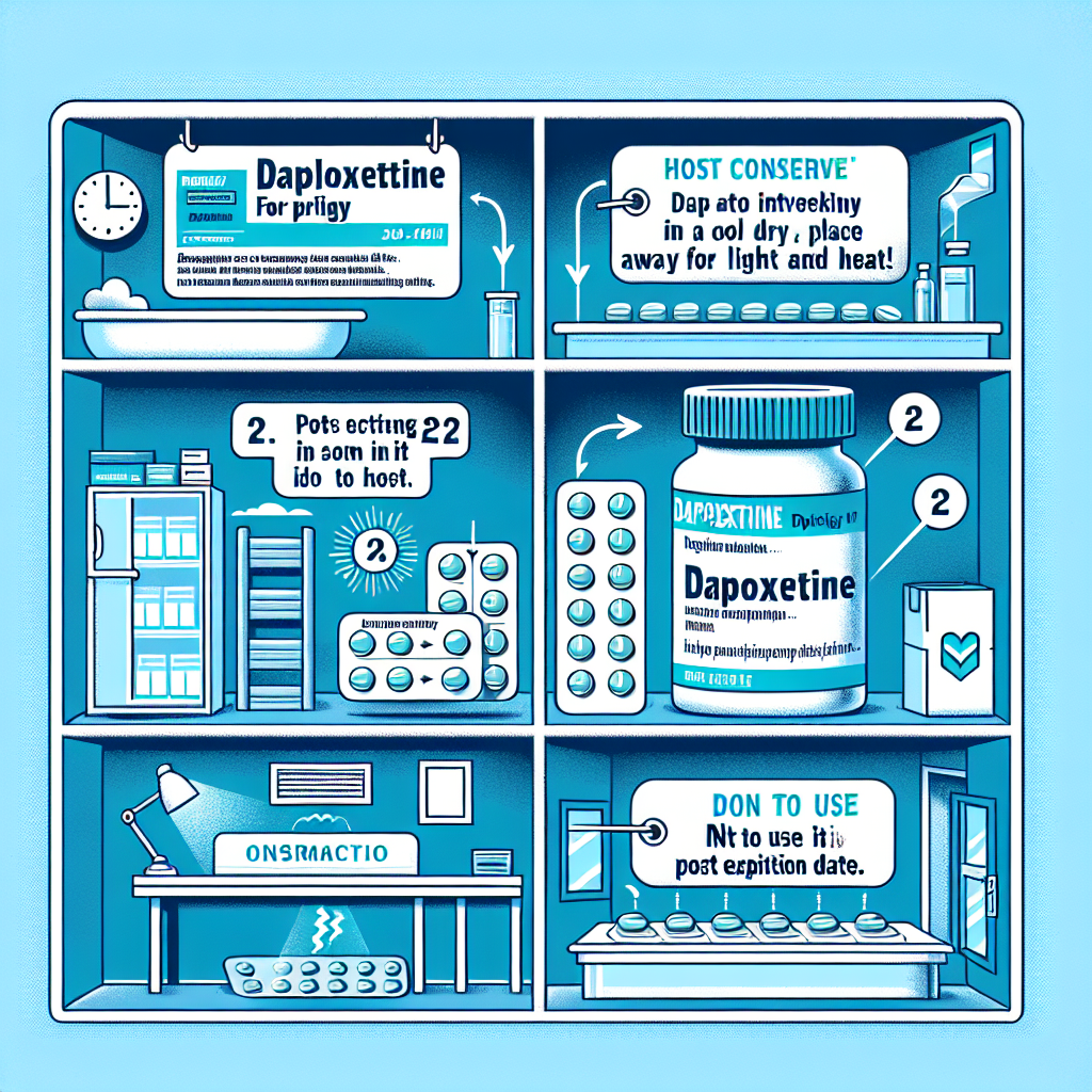 Comment conserver la Dapoxétine (Priligy) pour maintenir son efficacité