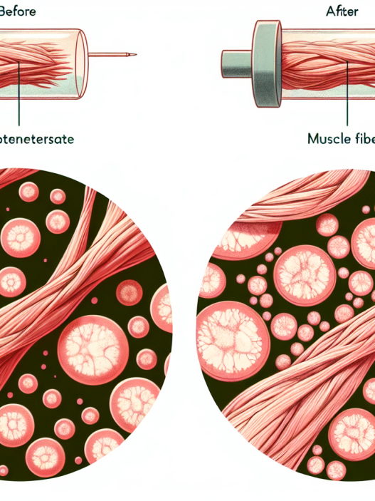 Effet de l'énanthate de testostérone sur la croissance des fibres musculaires