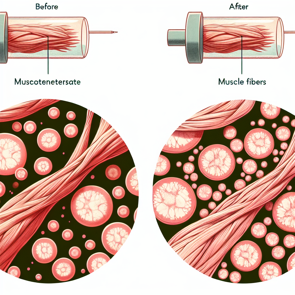 Effet de l'énanthate de testostérone sur la croissance des fibres musculaires