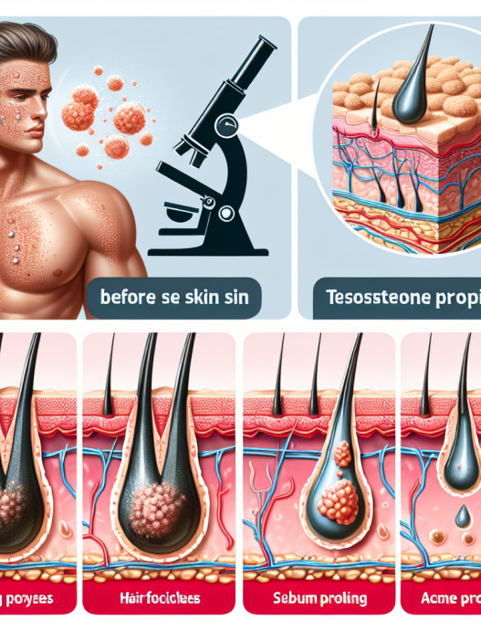 Effet du propionate de testostérone sur la peau et risque d'acné
