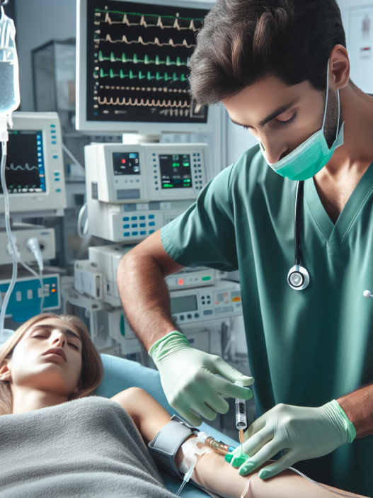 Injection d'oxymétholone et régulation de l'hydratation en réanimation