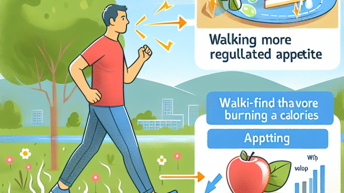 Intégrer la marche pour la perte de poids permet de réguler l'appétit et d'augmenter les calories pendant l'effort