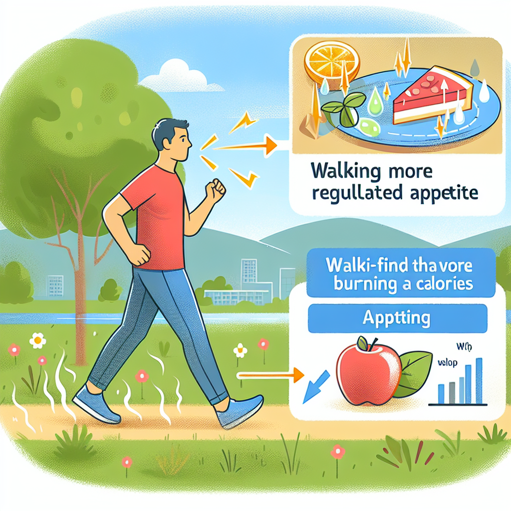 Intégrer la marche pour la perte de poids permet de réguler l'appétit et d'augmenter les calories pendant l'effort