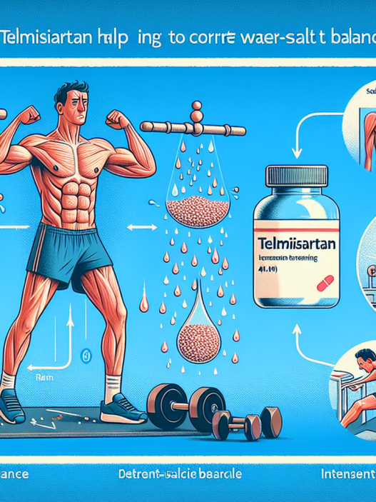 Telmisartan et correction de l'équilibre eau-sel pendant un effort physique intense