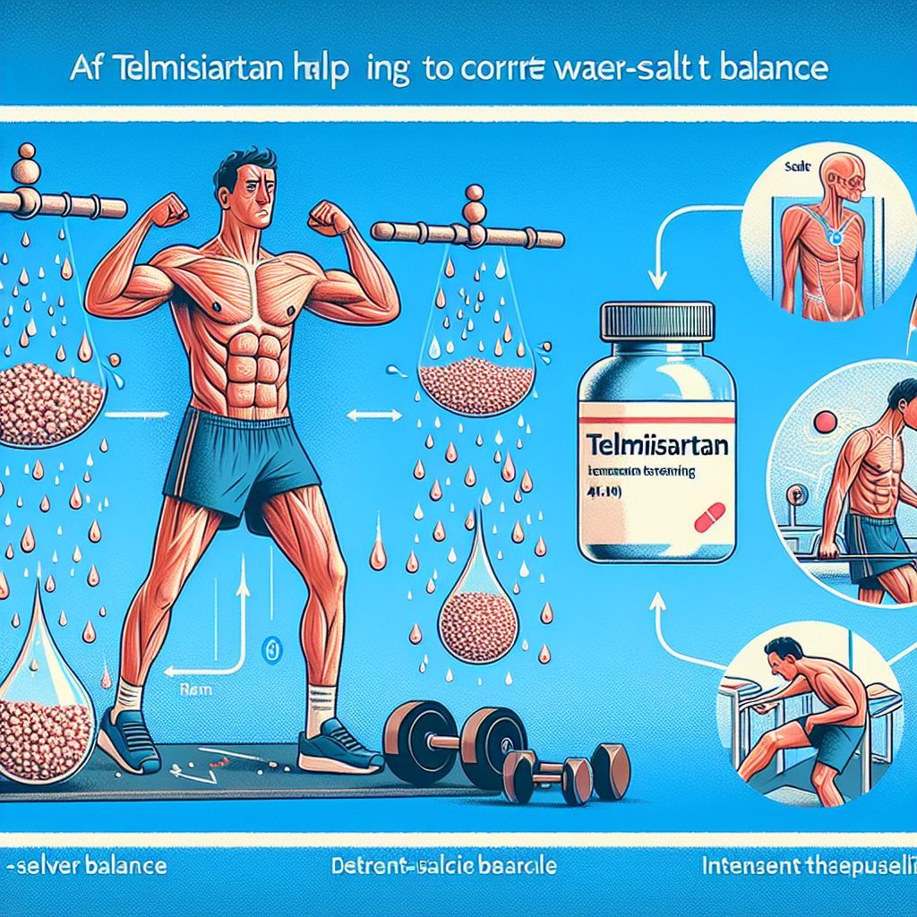 Telmisartan et correction de l'équilibre eau-sel pendant un effort physique intense