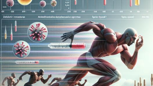 Effet sur les paramètres de vitesse de sprint avec l'énanthate de tréstolone