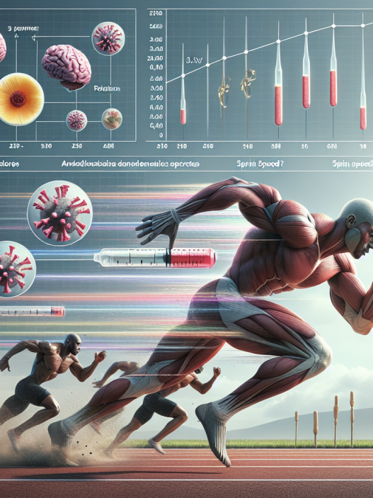 Effet sur les paramètres de vitesse de sprint avec l'énanthate de tréstolone