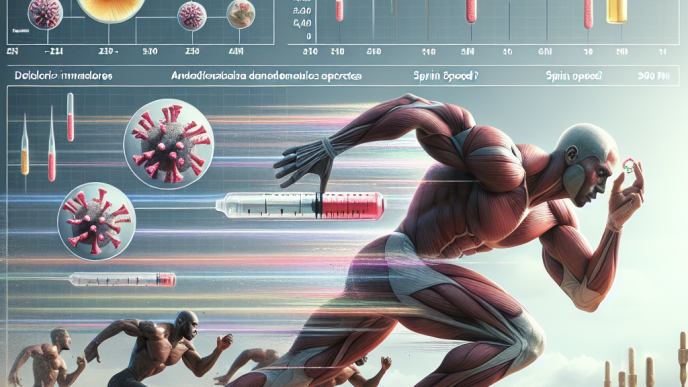 Effet sur les paramètres de vitesse de sprint avec l'énanthate de tréstolone