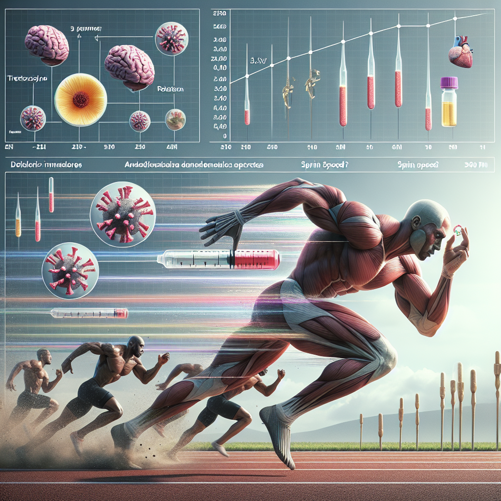 Effet sur les paramètres de vitesse de sprint avec l'énanthate de tréstolone