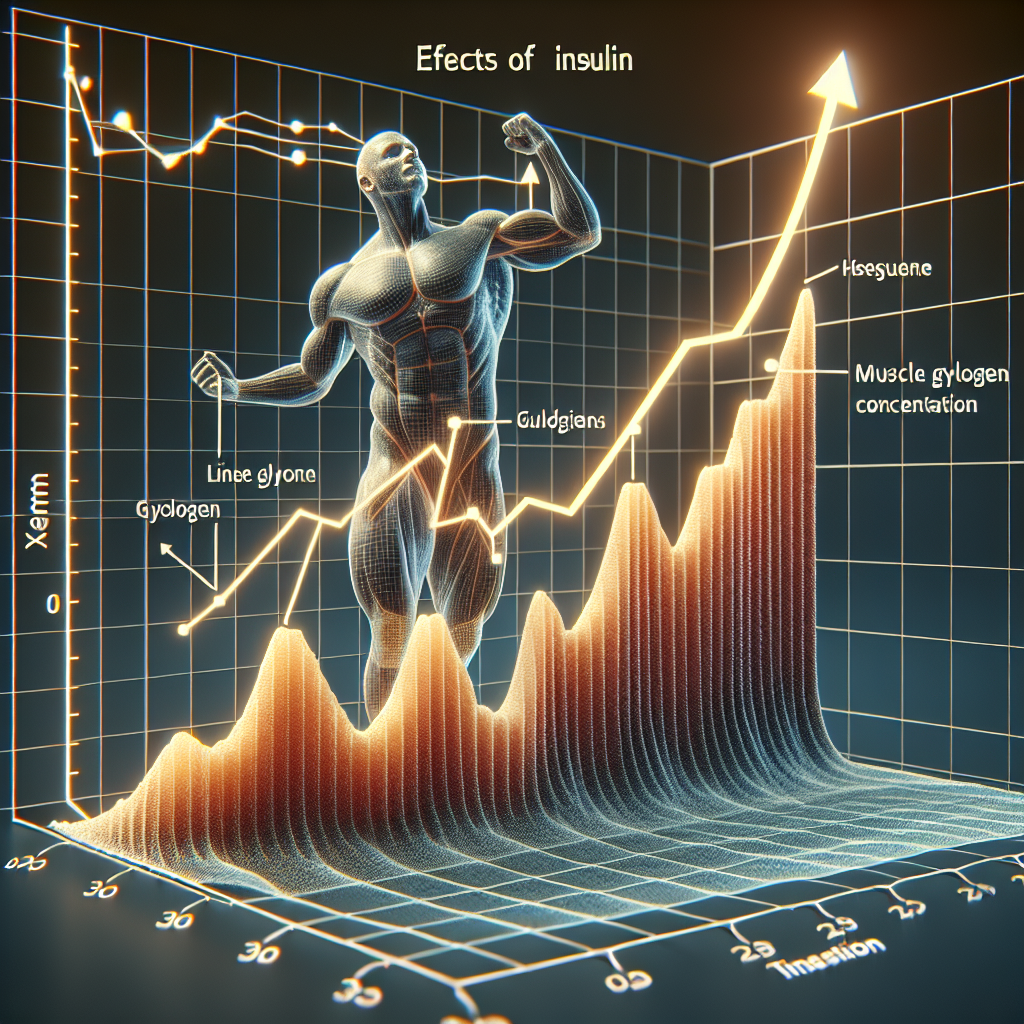 L'effet de l'insuline sur le glycogène musculaire Niveaux d'insuline